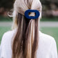 Teleties Medium Flat Round Hair Clip | Midnight Rain