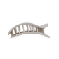 Teleties Medium Flat Round Hair Clip | Silver Flames