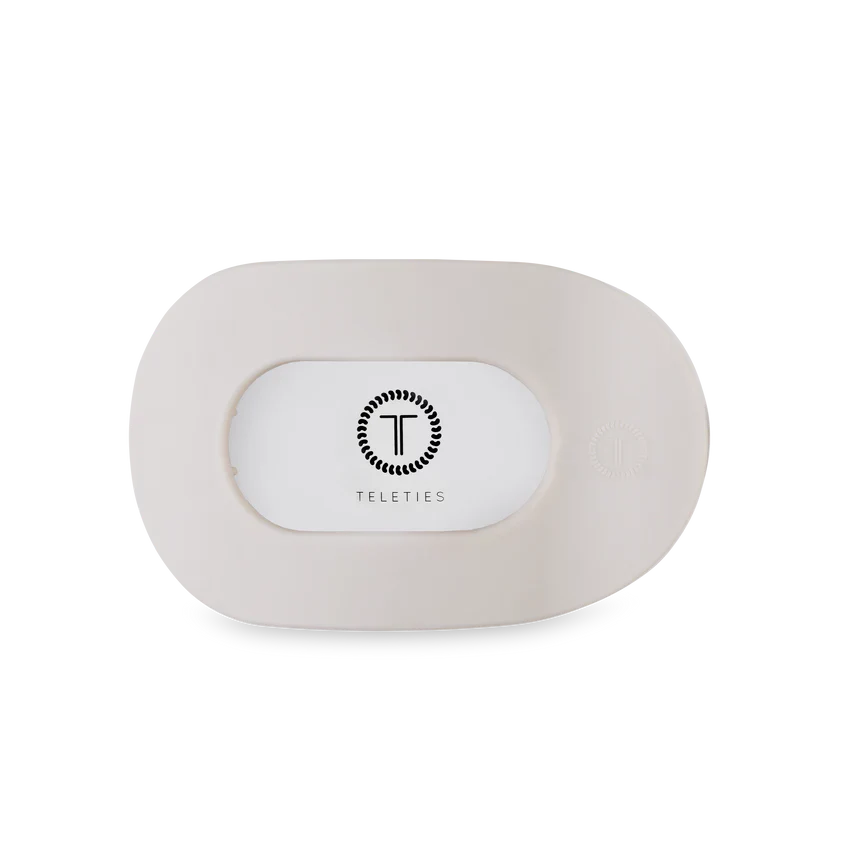 Teleties Medium Flat Round Hair Clip | Toasted