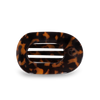 Teleties Medium Flat Round Hair Clip | Tortoise