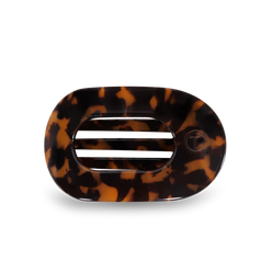 Teleties Medium Flat Round Hair Clip | Tortoise