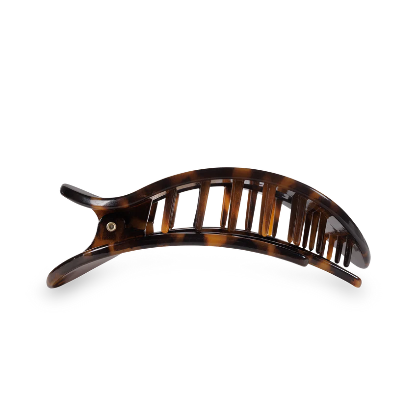 Teleties Medium Flat Round Hair Clip | Tortoise