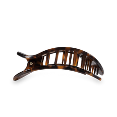 Teleties Medium Flat Round Hair Clip | Tortoise