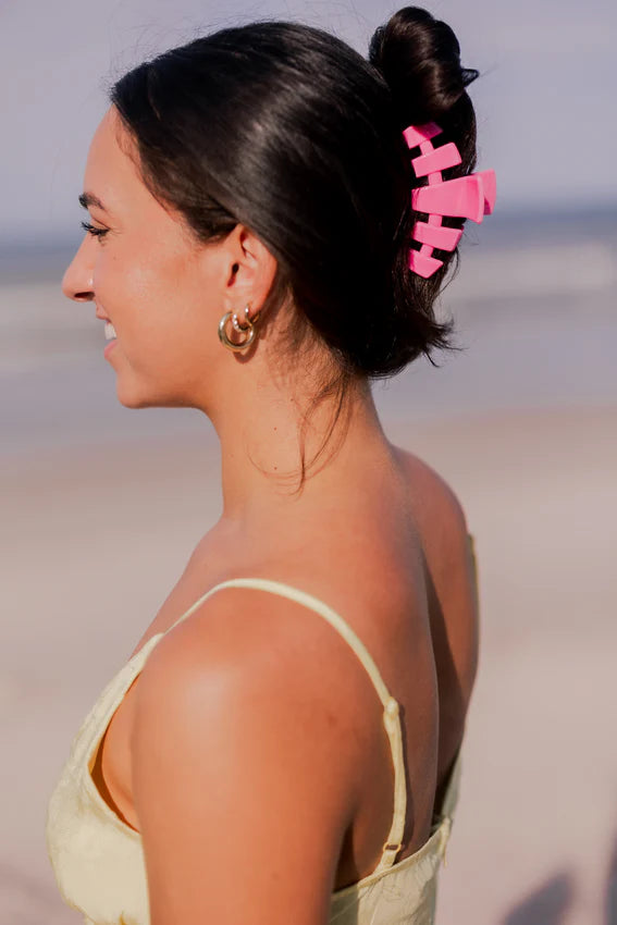 Teleties Medium Hair Clip | Paradise Pink