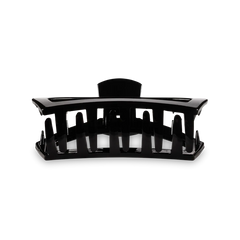 A TELETIES Open Jet Black Medium Hair Clip.