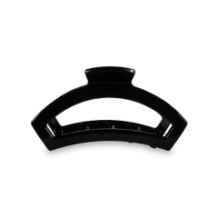 A TELETIES Open Jet Black Medium Hair Clip.