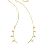 Kinsley Strand Necklace Gold White Cz