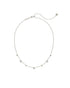 Haven Heart Crystal Choker Necklace Silver White Cz