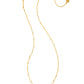 Faceted Elisa Short Pendant Necklace Gold Dark Teal Mica
