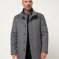 Brushed Peacoat Jacket