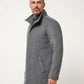 Brushed Peacoat Jacket