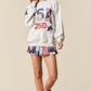 Embroidered USA Patchwork Crewneck