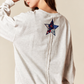 Embroidered USA Patchwork Crewneck