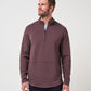 TravisMathew Fibercloud 1/4 Zip, front view (Raisin)