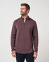 TravisMathew Fibercloud 1/4 Zip, front view (Raisin)