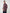 TravisMathew Fibercloud 1/4 Zip, front angle (Raisin)