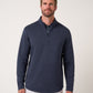 TravisMathew Fibercloud 1/4 Zip, front view (Total Eclipse)