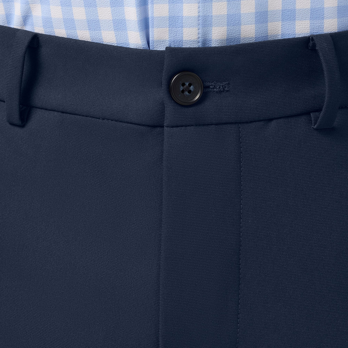 Mizzen+Main Upton Chino Pant in Navy - waistband detail (Navy)
