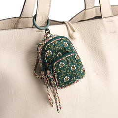 Bancroft Backpack Bag Charm: Mistletoe Lattice