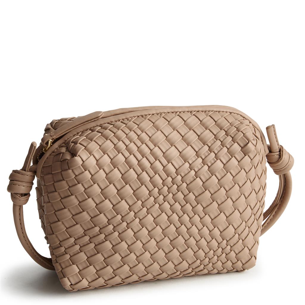 Blake Crossbody - Woven Faux Leather