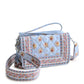 Carlow All in One Crossbody: Blue Leaf