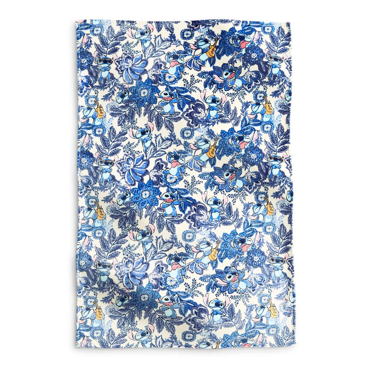 Plush Throw Blanket : Stitch Leafy Blooms