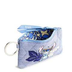 Zip ID Case: Stitch Leafy Blooms Chambray