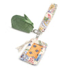 Dual Pouch Wide Wristlet: Prairie Blooms