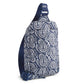Lorman Sling Backpack: Waves Paisley