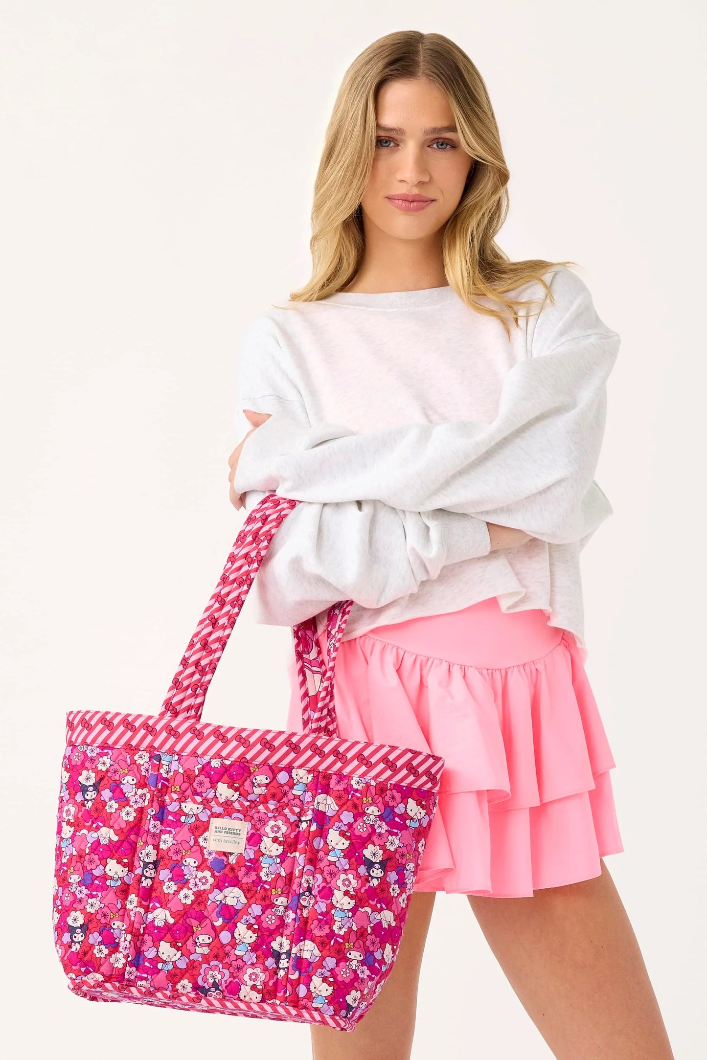 Small Hathaway Tote : Hello Kitty And Friends Hello Hydrangeas