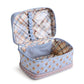 Brush Up Cosmetic Case: Blue Leaf