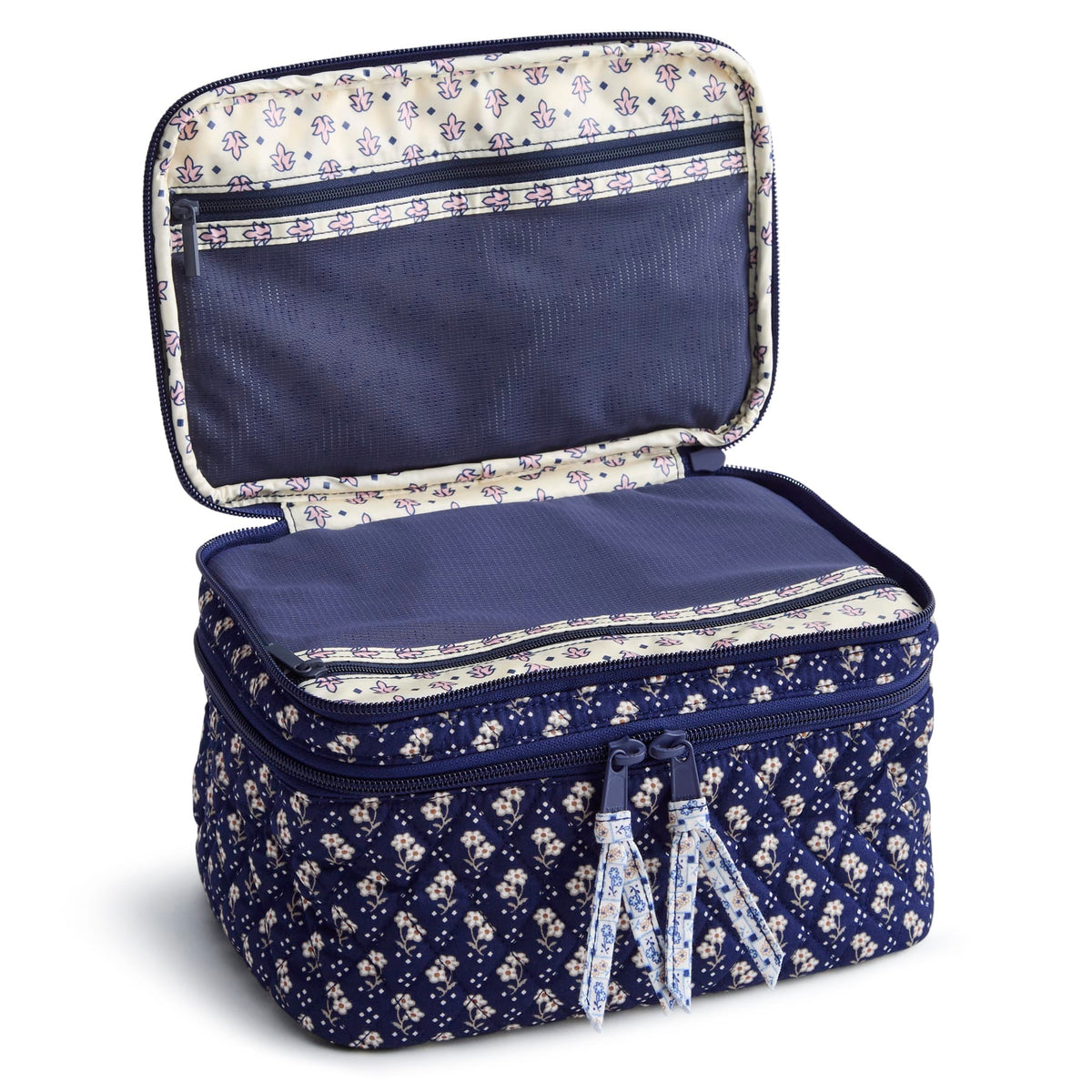 Brush Up Cosmetic Case: Rachel Ditsy Peacoat