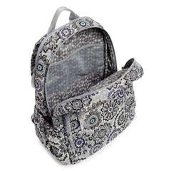 A Vera Bradley Campus Backpack in Tranquil Medallion pattern.