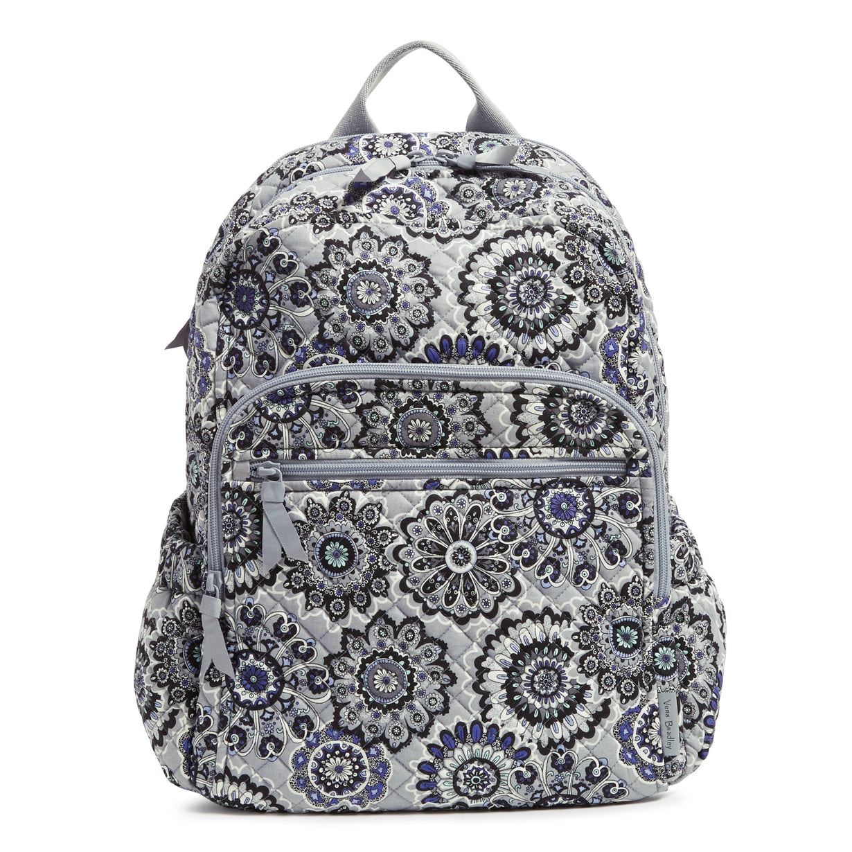 A Vera Bradley Campus Backpack in Tranquil Medallion pattern.