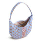 Clara Convertible Shoulder Bag: Blue Leaf