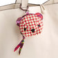 Classic Mini Bear Bag Charm: Festive Check Patchwork