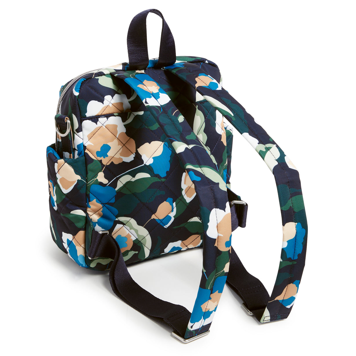 A Convertible Small Backpack in Immersed Blooms pattern from Vera Bradley.