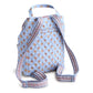 Deluxe Drawstring Backpack: Blue Leaf