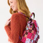 Deluxe Drawstring Backpack: Festive Check Patchwork