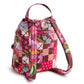 Deluxe Drawstring Backpack: Festive Check Patchwork
