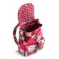 Deluxe Drawstring Backpack: Festive Check Patchwork