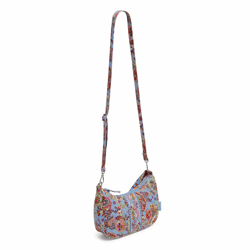 Vera Bradley Frannie Crescent Crossbody in Provence Paisley.