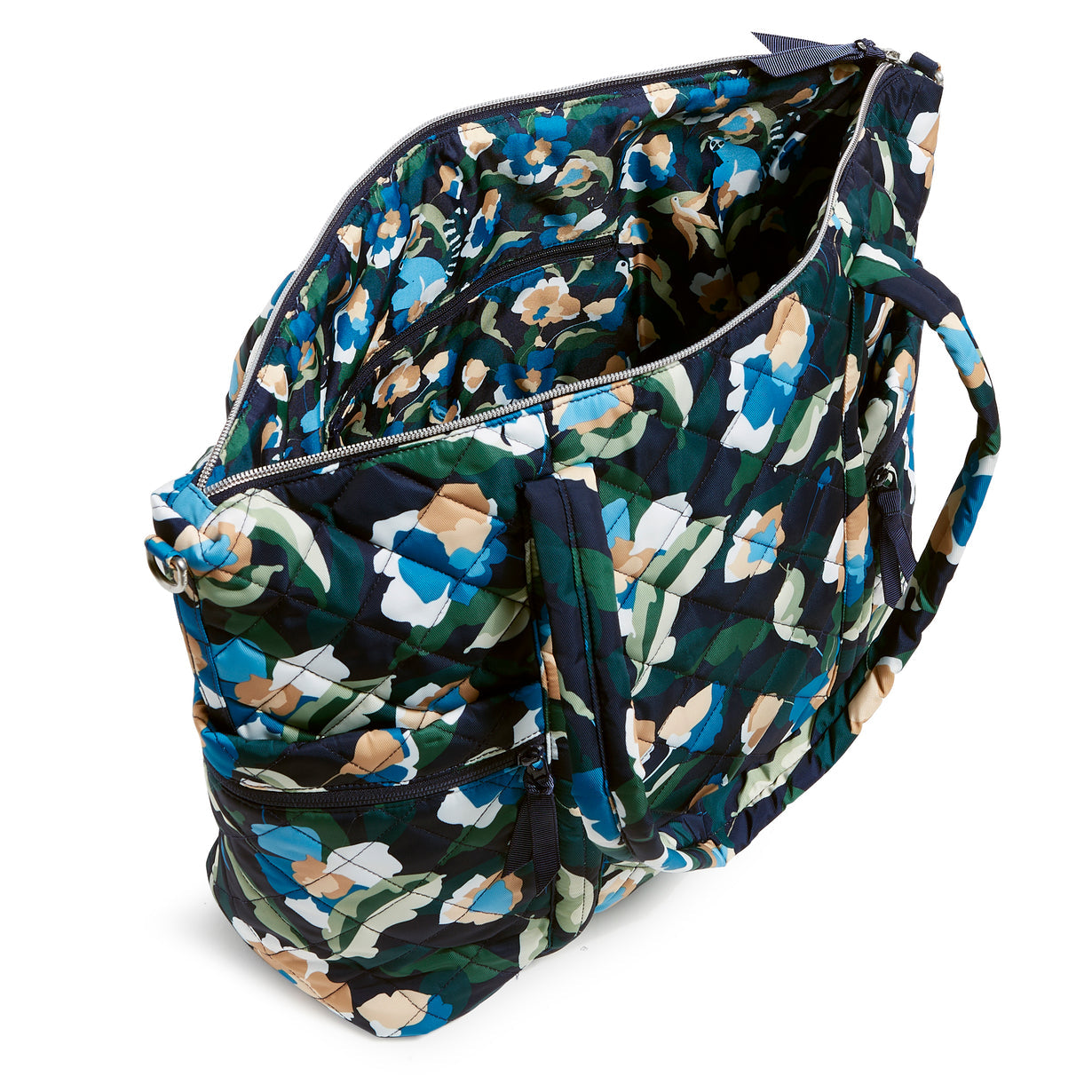 A Large Multi-Strap Tote Bag in Immersed Blooms.