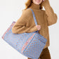 Large Original Duffel: Blue Leaf