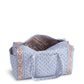 Large Original Duffel: Blue Leaf