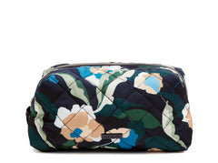 A Vera Bradley Medium Cosmetic Bag in Immersed Blooms pattern.
