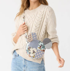 Mickey Mouse Crossbody: Ski Weekend Mickey Mouse Patchwork
