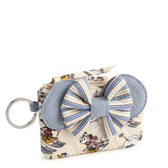 Minnie Mouse Ears Zip ID Case: Ski Weekend Mickey Mouse Patchwork
