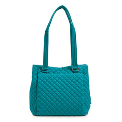 Vera Bradley Multi-Compartment Shoulder Bag in Forever Green pattern.