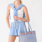 Original Vera Tote: Blue Leaf